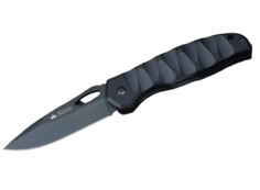 Складной нож Kizlyar Supreme Hero, сталь 440С/Black Titanium, рукоять G-10