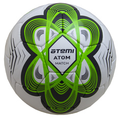 Мяч футбольный ATEMI Atom PU, р.5 (зеленый)