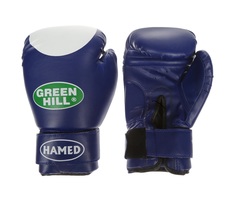 Перчатки боксерские GREEN HILL HAMED, синий, 10oz