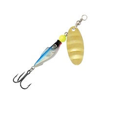 Блесна для рыбалки AQUA FISH REFLEX-4 15,0g, цвет 06 (голубая спинка, золото), 1 штука