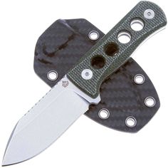 Нож с фиксированным лезвием QSP Knife Canary QS141-C1, сталь 14C28N, рукоять микарта