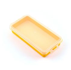 Коробка для приманок PlBOX 2001 (без ячеек, изолон 8 мм) 95 х 185 х 35 мм, цв. Жёлтый G2