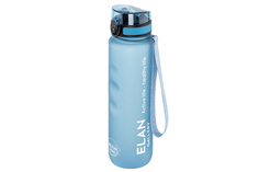 Бутылка для воды Elan Gallery Style Matte 1000 мл 7,8х7,8х28,5 см углубления, голубая