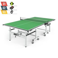 Профессиональный теннисный стол UNIX Line 25 mm MDF Green + набор для тенниса