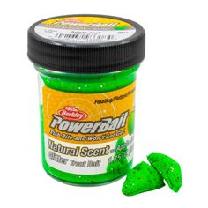 Паста форелевая Berkley PowerBait NATURAL SCENT Glitter 50gr, Яблоко
