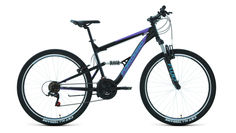 Велосипед Forward Raptor 27.5 1.0 2021 16" черный/фиолетовый