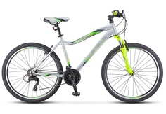 Велосипед 26" 21ск Stels Miss-5000 V (рама 18") серебристый/салатовый . No Brand
