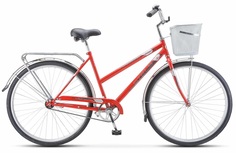 Велосипед взрослый STELS Navigator-305 С 28 Z010 Красный +корзина (LU101060 LU094720 20)