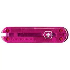 Передняя накладка для ножей Victorinox 58 мм, пластиковая, полупрозрачная розовая