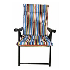 Кресло туристическое складное мягкое разноцветное 59 x 54 x 90 см No Brand