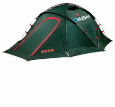 Палатка Husky Fighter, экстремальная, 3 места, зеленый