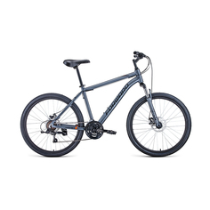 Велосипед Forward Hardi 26 2.1 D 2022 18" серый матовый/черный