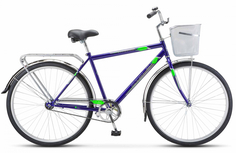 Велосипед STELS Navigator-300 С 28" Z010 LU101059 LU094716 20" Темно-синий 2023 +корзина