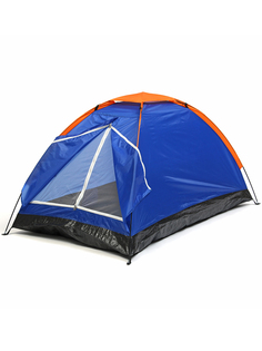 Палатка туристическая URM 2 местная походная с защитным чехлом, синяя
