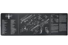 Коврик для чистки оружия Target Gun АК-47 90x30 см No Brand