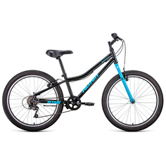 Велосипед Altair MTB HT 24 1.0 2021 12" черный/голубой