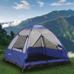 Палатка Green Days GJH008-4, кемпинговая, 2 места, синий