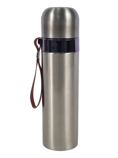 Термос URM термокружка 500 мл походный из нержавеющей стали, серебристый