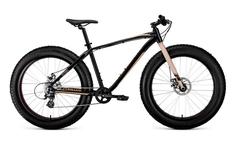 Велосипед Forward Bizon 26 D 2022 18" черно-бежевый
