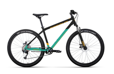 Велоcипед Forward APACHE 29 2.0 D рост. 17", черный/бирюзовый, 2023