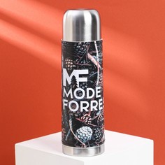 Термос «Шишки» в кожзаме, MODE FORREST, 750 мл