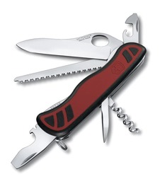Нож перочинный VICTORINOX Forester, 111 мм, 10 функций, красный с чёрным