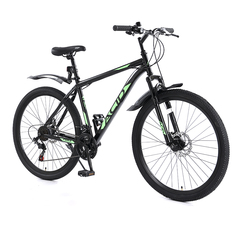 Велосипед горный ACID F 500 D рама 17" Black Bright Green