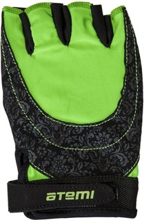 Перчатки для фитнеса Atemi AFG06, зеленый/черный, S