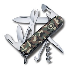 Нож перочинный VICTORINOX Climber, 91 мм, 14 функций, зелёный камуфляж