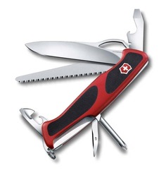 Нож перочинный VICTORINOX RangerGrip 78, 130 мм, 12 функций, красный с чёрным