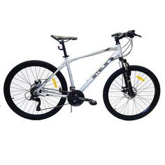 Велосипед STELS Navigator 590 MD K010 2021 16" серый/салатовый