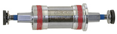 Каретка-картридж вело корп. 68мм алюминиевы чашки, герметичные подшипники 119/27мм вал Cr Neco