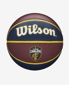 Мяч баскетбольный Wilson NBA Team Tribute Cleveland Cavaliers, размер 7, бордово-синий