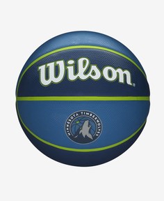 Мяч баскетбольный Wilson NBA Team Tribute Minnesota Timberwolves, размер 7, сине-голубой