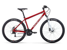 Велосипед Forward Sporting Hd 24 скорости, ростовка 17, тёмно-красный, серебристый, 27,5