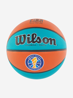 Мяч баскетбольный Wilson Sibur Eco Gameball, размер 7, оранжево-бирюзовый