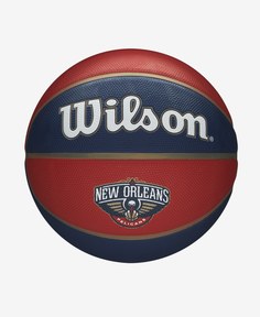 Мяч баскетбольный Wilson NBA Team Tribute New Orleans Pelicans, размер 7, красно-синий