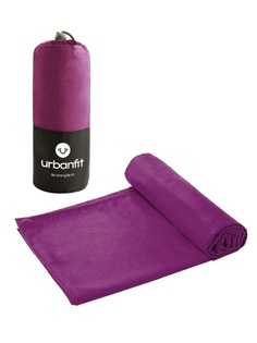 Полотенце спортивное охлаждающее Urbanfit, 50х100, микрофибра, фиолетовый