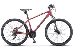 Велосипед STELS Navigator 590 MD 2020 16" бордовый/салатовый