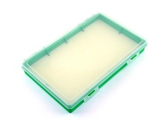 Коробка для приманок PlBOX 2801 (без ячеек, изолон 8 мм) 280 х 185 х 40 мм, цв. Зелёный G2