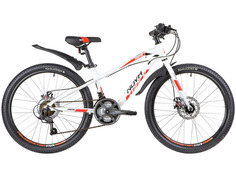 Подростковый велосипед Novatrack Prime 24 Disc, год 2020, цвет Белый, ростовка 13