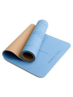 Коврик для йоги и фитнеса, Hamsa Yoga, Спортивный коврик, Покрытие TPE