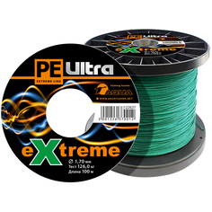 Плетеный Шнур Для Рыбалки Aqua Pe Ultra Extreme 1,70mm (Цвет Зеленый) 100m