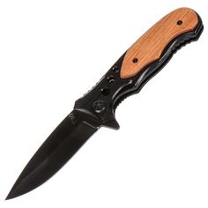 Нож складной, T2022-469, рукоятка дерево, 205 мм No Brand