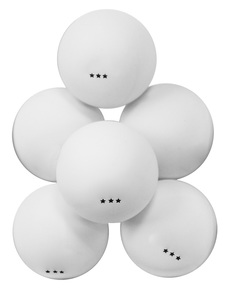 Мячи для настольного тенниса Atemi ATB302 3*, белый, 6 шт.