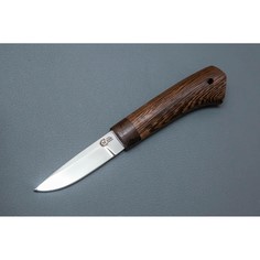 Туристический охотничий нож Амулет Ворсма, сталь Х12МФ, венге, мельхиор, ручная работа