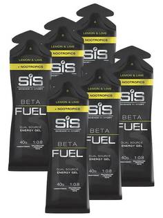 SiS SiS, Beta Fuel + Nootropics Gel, 6х60мл (Лимон-лайм)