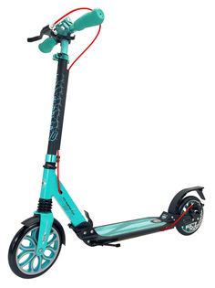Городской самокат Sportsbaby City Scooter Disk Brake MS-107 черно-бирюзовый