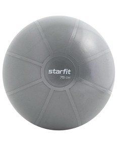 Фитбол Starfit GB-110 75 см, высокой плотности, 1,4 кг, антивзрыв, серый