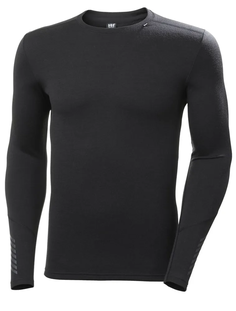 Лонгслив-термобелье Helly Hansen LIFA MERINO MIDWEIGHT CREW 1/2 ZIP для мужчин, S, чёрная